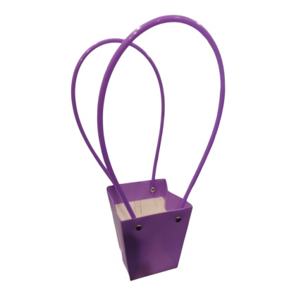 Torebka na kwiaty z rączką - 9x9x10cm