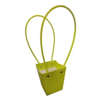 Torebka na kwiaty z rączką - 9x9x10cm