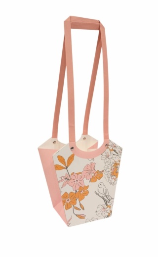 Torebka papierowa z rączką na kwiaty