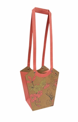 Torebka papierowa z rączką na kwiaty