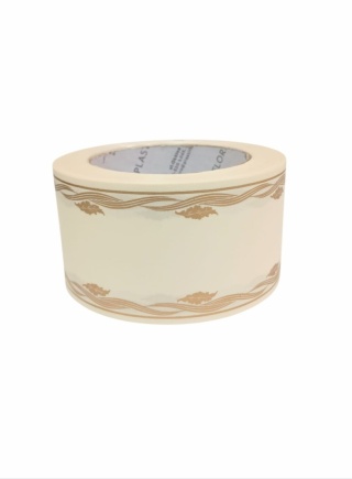 Wstążka pogrzebowa szer.6 cm, dł.45 m, krem