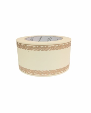 Wstążka pogrzebowa szer.6 cm, dł.45 m, krem
