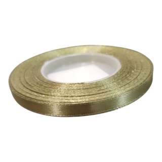 Wstążka satynowa – 6 mm × 32 m (35y), satyna, kolor: jasny zielony