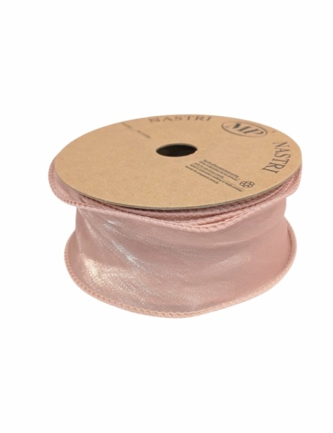 Talianska stuha NASTRI MARIO – 4,5 cm × 10 m, na silóne, tmavoružová