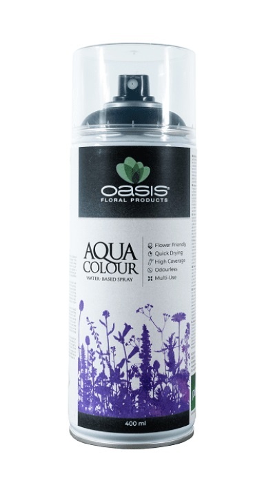Aqua Colour Spray Black OASIS® - 400 ml, kolor : czarny