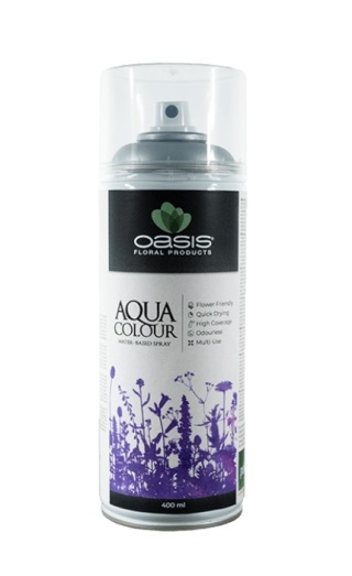 Aqua Colour Spray Metallic Silver OASIS ® - 400 ml, stříbrná