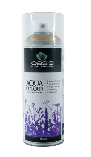 Aqua Colour Spray Metallic Gold OASIS® - 400 ml, kolor : złoty
