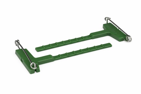 Duży Gala Clip OASIS® – 64 mm (6,4 cm), op. 25 szt., plastikowy uchwyt