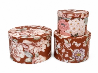 Flower box kpl 3 szt - 15x25cm, ceglasty
