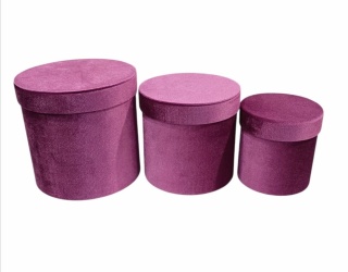 Flower box zamszowy kpl 3 szt