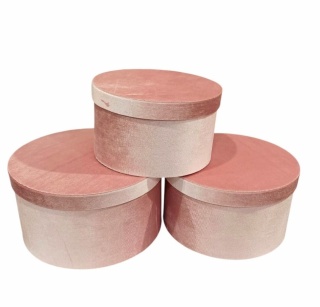 Flower box zamszowy kpl 3 szt