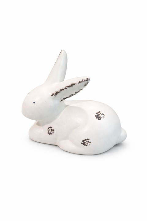 Królik ceramiczny 15x9x12cm - biały
