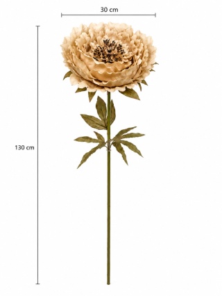 Piwonia - 130cm x 30cm, beżowy