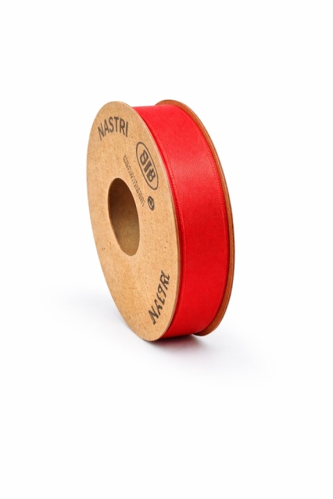 RECYCLED PET RIBBON 10mm 20m BRIGHT RED