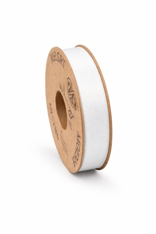 RECYCLED PET RIBBON 15mm 20m LIGHT SILVER