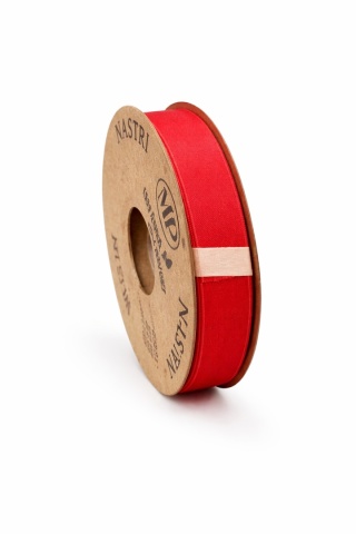 RECYCLED PET RIBBON 15mm 20m BRIGHT RED