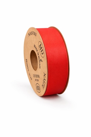 RECYCLED PET RIBBON 25mm 20m BRIGHT RED