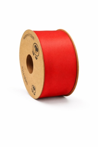 RECYCLED PET RIBBON 40mm 20m BRIGHT RED