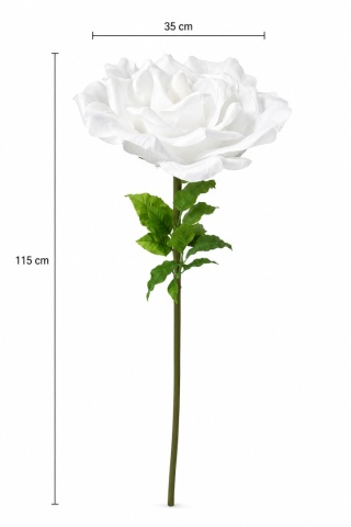 Róża - 115cm x 35cm, biała