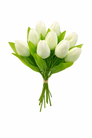 Tulipan – bukiet, 40 cm, biały