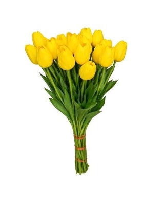 Tulipan pojedynczy (piankowy) 47 cm – żółty