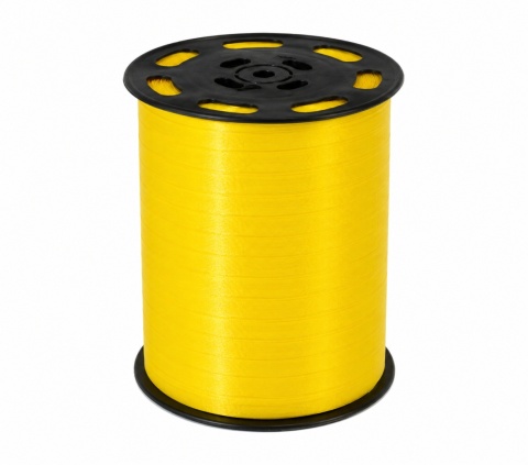 WSTĄŻKA PLASTIKOWA NA SZPULI ŻÓŁTY 0,7MM X 500M