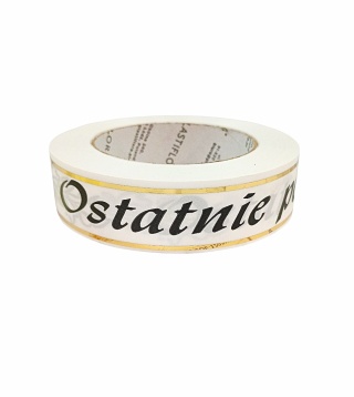 Pohrebná stuha Posledná 3 cm dlhá 45 m