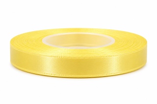 Saténová stuha 12 mm × 32 m (35y), saténová, žltá