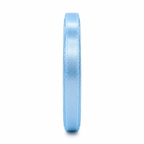 Wstążka satynowa – 6 mm × 32 m (35y), satyna, kolor: jasnoniebieski