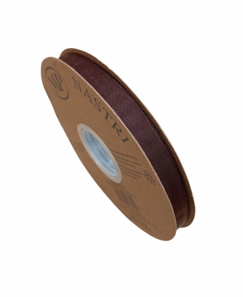 Wstążka szyfon włoski ORGANDY RIBBON 10mmx50m, BROWN