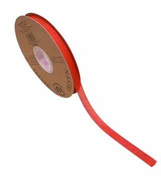 Wstążka szyfon włoski ORGANDY RIBBON 10mmx50m, RED