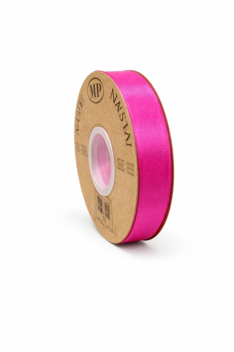 Wstążka włoska LIGHT DOUBLE SATIN 1,5cm 50m FUCHSIA