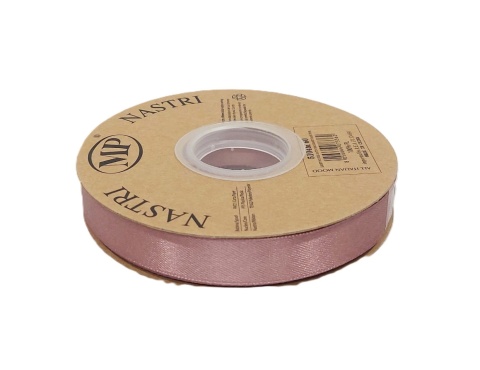 Talianska stuha LIGHT DOUBLE SATIN 1,5 cm 50m DARK PINK