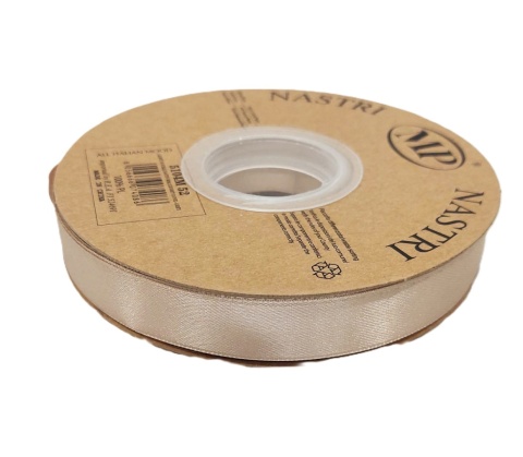 Wstążka włoska LIGHT DOUBLE SATIN 1,5cm 50m DOVE-GREY