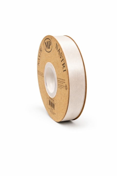 Wstążka włoska LIGHT DOUBLE SATIN 1,5cm 50m LIGHT CREAM