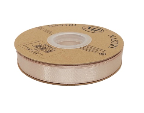 Wstążka włoska LIGHT DOUBLE SATIN 1,5cm 50m SKIN
