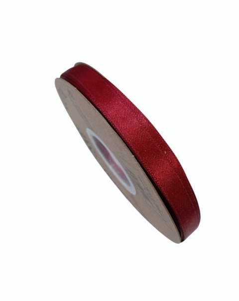 Talianska stuha LIGHT DOUBLE SATIN 1cm 50m BORDEAUX