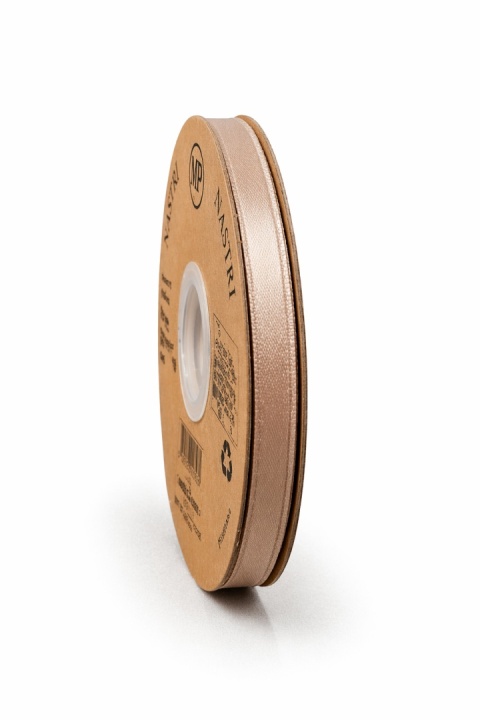 Wstążka włoska LIGHT DOUBLE SATIN 6mm 50m DOVE GREY