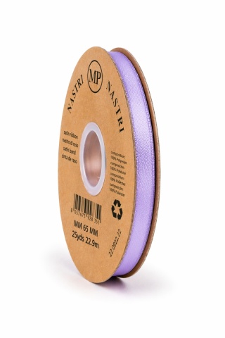 Wstążka włoska LIGHT DOUBLE SATIN 65mm 50m LAVENDER