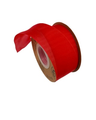Wstążka włoska ORGANZA MATT 4cm x 20m RED
