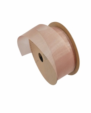 Wstążka włoska NASTRO HELOISE 4cm x 25m OLD PINK