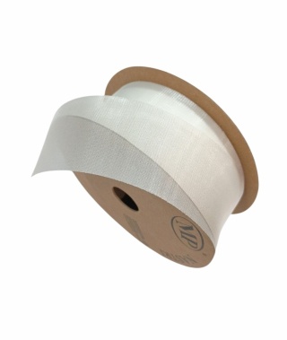 Wstążka włoska NASTRO HELOISE 4cm x 25m WHITE