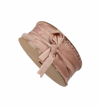 Italská saténová stuha 3,5cm x 10m NASTRO PIGALLE Old PINK