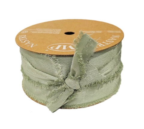 Wstążka włoski atłas 5cm x 10m NASTRO AMELIE SAGE