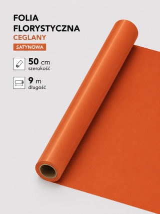 FOLIA SATYNOWA CEGLANY 9M X 50CM