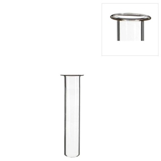 Fiolka szklana z rantem ∅ 1,5 cm h.10 cm / SET 12 szt