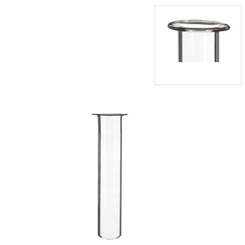 Sklenená injekčná liekovka s okrajom 1,5 cm h.10 cm / SET 12 ks