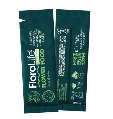 FloraLife® Express Liquid, saszetki na 0.5 l wody w przezroczystym pudełku, 1000 szt.