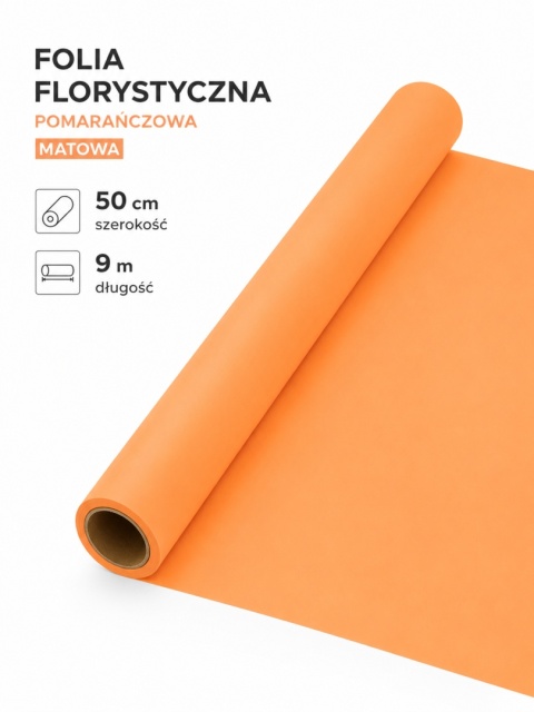 Kvetinárstvo film matte - 50cm x 9m, broskyňová