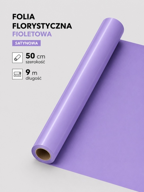Saténová fólia – 900×50 cm, fialová